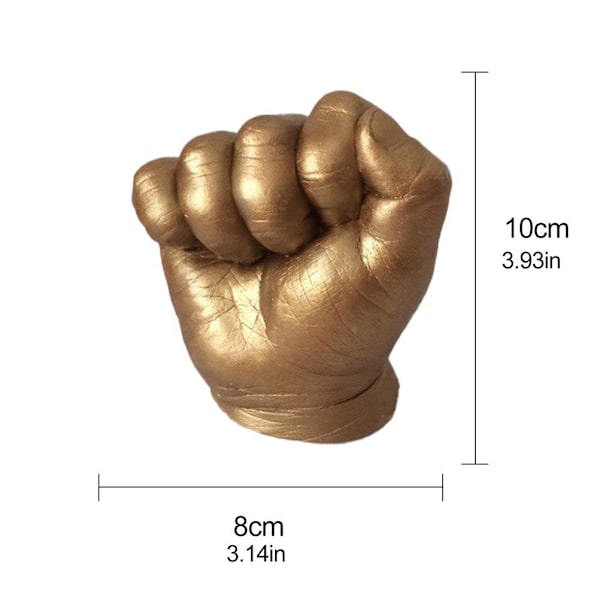 3D Handgjutningsset DIY Gips Staty Gjutform Handhållande Hantverk Minnessak för Par Vuxna Barn Bröllopsdag