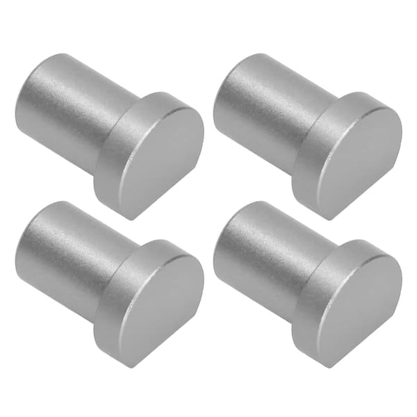 4 stk. Trebearbeiding Skrivebord Begrensningsblokker Multifunksjonell Arbeidsbenk Peg Bremsestopper 20 mm Diameter Sølv