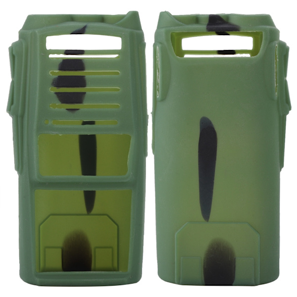 Mykt silikonbeskyttelse for toveisradioholster for Baofeng UV82-walkie-talkier (kamuflasje)