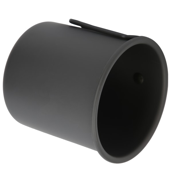 Utomhuscamping drickskopp med vikbart handtag Kaffemugg i aluminiumlegering Svart