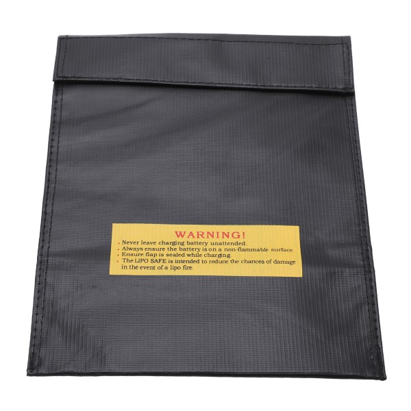 Lipo Batteri Eksplosjonssikker Bag Brannsikker Lithium Battery Safe Guard Bag for sikker lading og lagring Svart