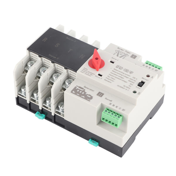 Dobbelt automatisk omskifter 4P Millisekund omskiftning Konstant strømforsyning Generator omskifter AC400V
