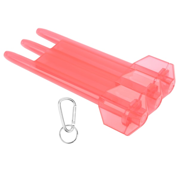 Universal Portabel Dart Box ABS- case 3-hylsa Förvaring W/Aluminium Legering Hängspänne Röd