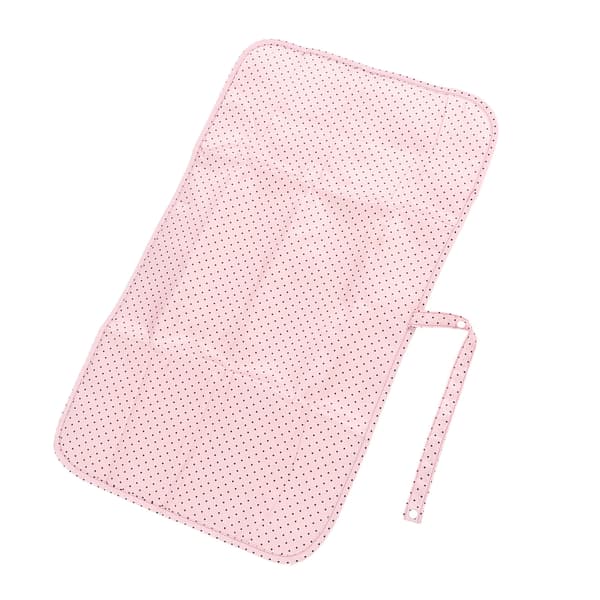 Blöjbytesdyna Vattentät Vikbar Bärbar Nylon Babybytesmatta för Hem Bil Utomhus Rosa
