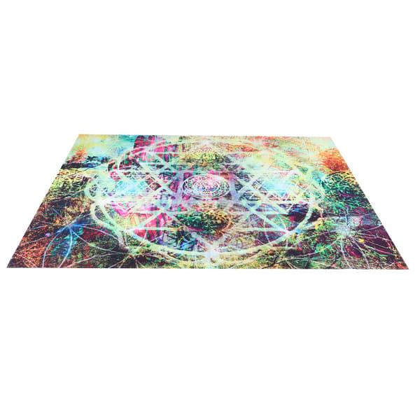 Abstrakt Geometriskt Mönster Gobeläng Väggbonad för Vardagsrum Sovrum Konstdekor 200x150cm