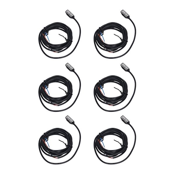 5PCS Magnetisk brytare Sensor ABS-hölje 100mA 2-tråds normalt öppen magnetisk sensor för industri AC DC5-240V