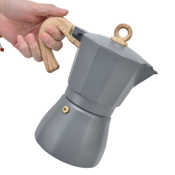 Kaffetillverkare för spishäll Klassisk åttakantig kaffebryggare för camping Hushållskontor 300ML