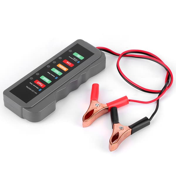 12V Bilbatteritester 6 LED-lys Display Alternator State Check Automotive Diagnostic Tool