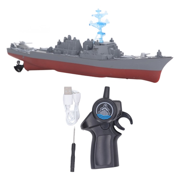2.4G RC flygplan leksaksbåt simulerad dubbel propeller vattensensor fjärrkontroll båtleksak typ B