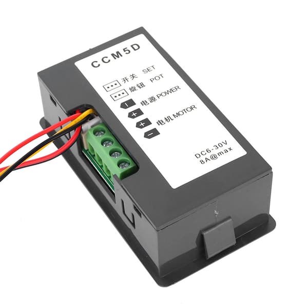 CCM5D Digital PWM DC Display Motorregulator 6V 12V 24V Justerbar Trinnløs Hastighetskontroller