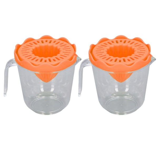 2 stk. Citrus Orange Juicer Citron Manuel Håndpresser PP Multifunktion til Husholdning Orange