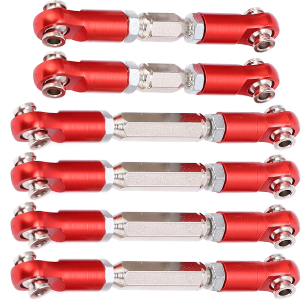Aluminium Spændebeslag Camber Link Justerbar Camber Link med Stangender til ARRMA Senton 1/10 RC Bil Rød