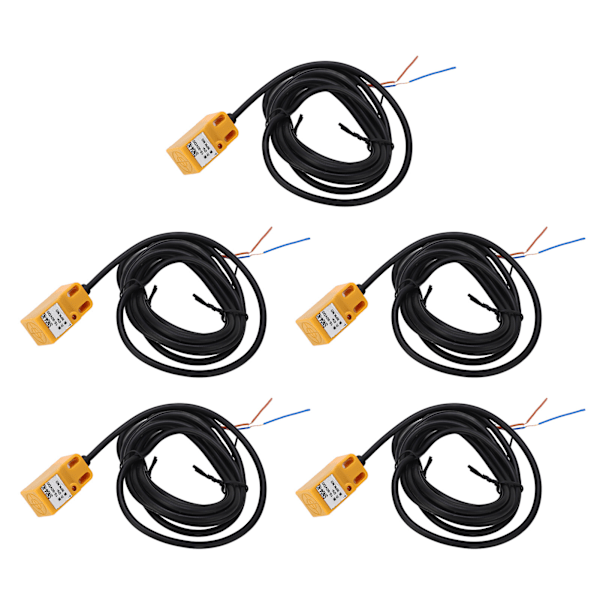 5PCS Induktiv närhetssensor NPN IP65 ABS-hölje Högfrekvens närhetssensorbrytare DC10‑30V