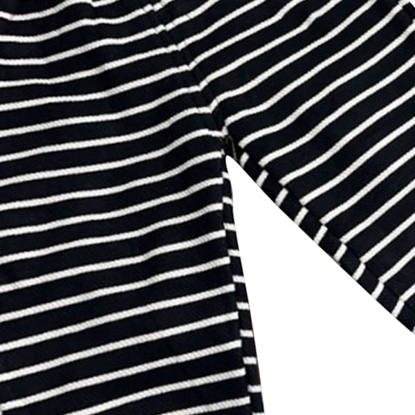 Pojkbyxor i bomull, bekväma, enkla, avslappnade, randiga byxor för barn, hem, resor, 100 cm/39,4 tum