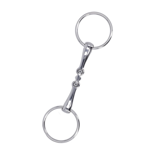 Heste Snaffle Rustfritt Stål Fleksibel Leddet Slitasje Rustfritt O-Ring Heste Munnbitt for Hesteveddeløp