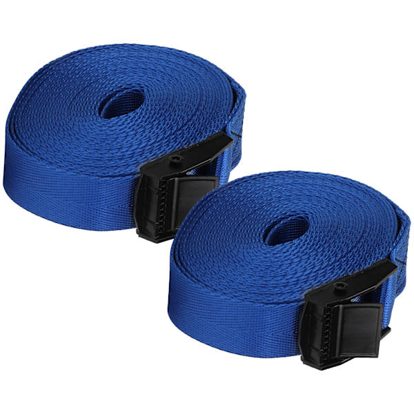 2 kpl Kiinnityshihnat Laivastonsiniset Heavy Duty -sidontanauhat, joissa sinkkiseossoljet3 metriä