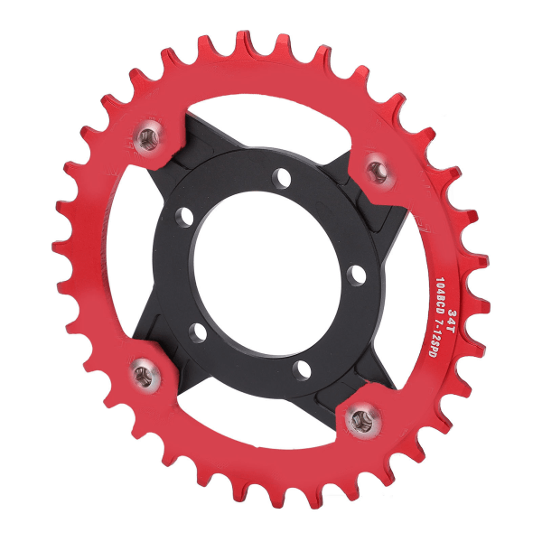 104BCD tandhjulsadapter 34T positiv negativ tandplade med konverteringsbasesæt til Bafang Mid Drive Motor