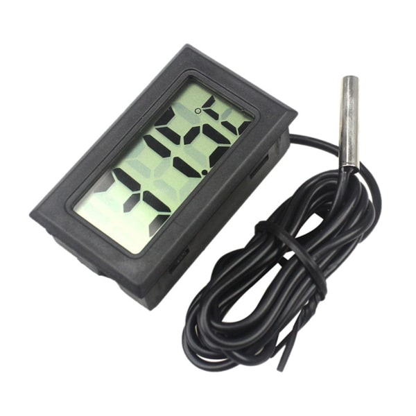 Digitalt display termometer sort ABS nøjagtig anti-stød elektronisk vandtemperaturmåler