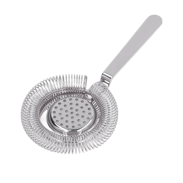 Bar Strainer Fin Filtrering Professionel Rustfrit Stål Cocktail Strainer til Bartending Restaurant Fest Sølv