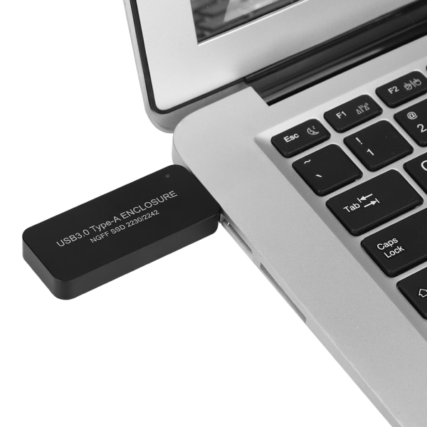 Bärbar USB3.0 till M.2 NGFF SDD-hölje Extern hårddiskbox för 2230/2242