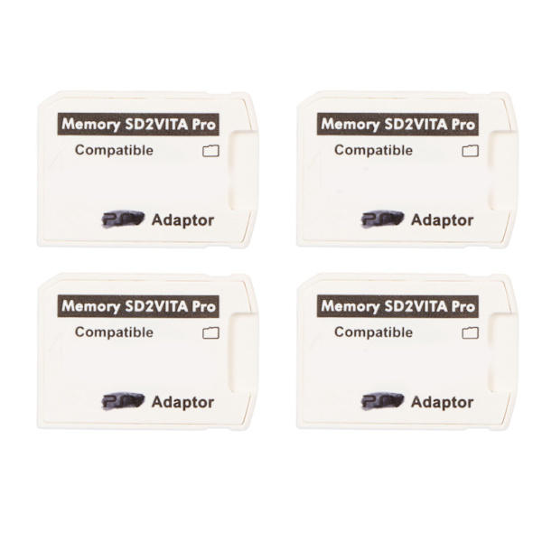 4 stk SD2Vita 5.0 Memory Card Adapter Professionel Standard SD2Vita Memory Card Converter til PSV Vita 1000 2000 til PS TV