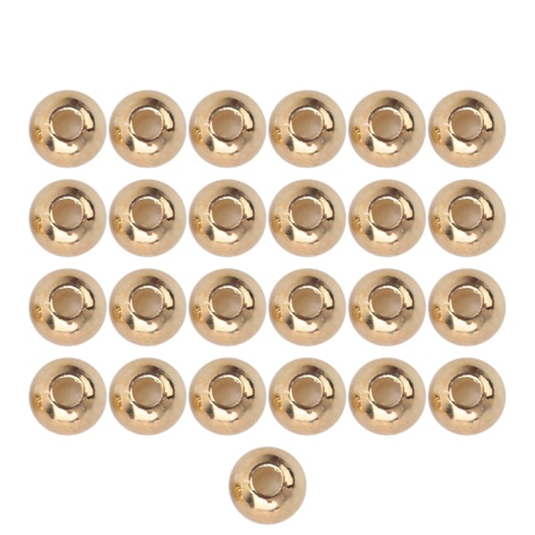25 kpl Perhonsidonta Volframiseoshelmiä Pyöreä Nymph Head Ball Kalastusvälineet Kultainen (4,6mm)