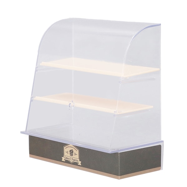 1:12 Dockskåp Tårtvitrin DIY Miniatyr Bageri Dessert Display Vitrin Modell Dockskåp Tillbehör Orange