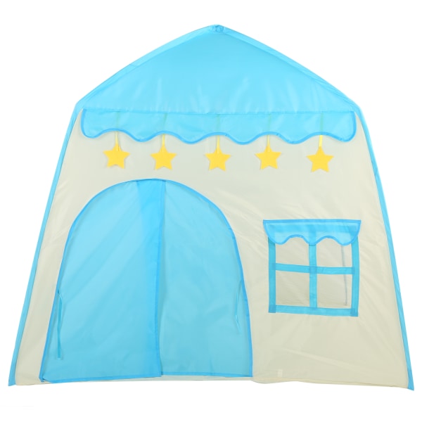 Lasten lasten teltta Leikkimökki Prinsessalinna Sisällä Ulkona Teepee-leluhuone Sininen
