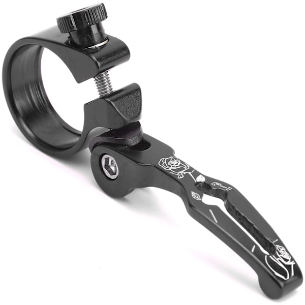31,8 mm cykelsædeklemme aluminiumslegering Quick Release Mountain Road cykel sadelpind klemme Sort