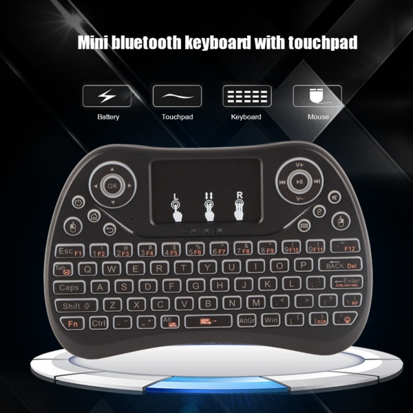 2,4G trådløst tastatur Minitastatur Touchpad til IOS Android PC