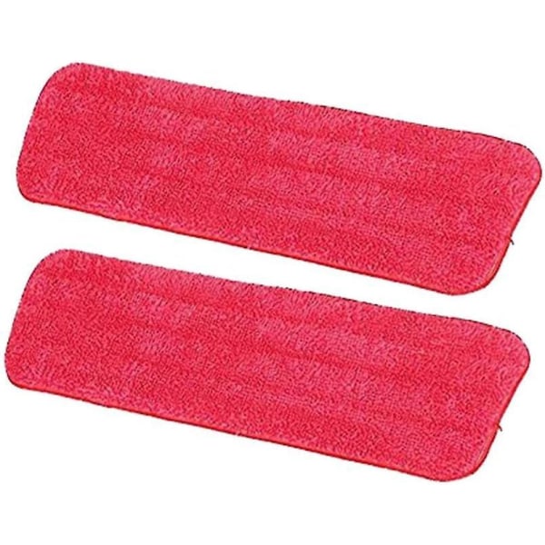Mikrofiber erstatningsrengjøringsdeksel for 2x flatmopp, rød, 42 * 13cm