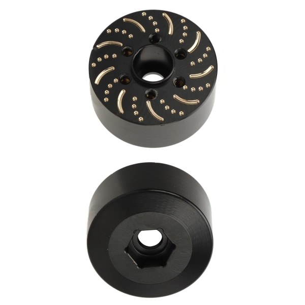 Mässing hjulvikter Mässing 6-håls hjul Hexnav Adapter Vikt för 1,9 tum 2,2 tum Beadlock hjulfälg 18,5 mm