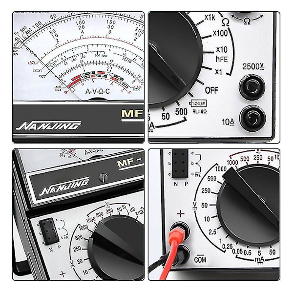 Analog multimeter tester AC/DC 1000V/500mA