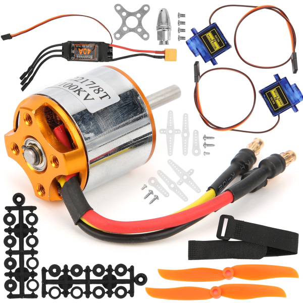 2217 KV1100 Motor 1060 Propell 9G Servo 40A XT60 ESC Kit for fjernkontrollhelikopter