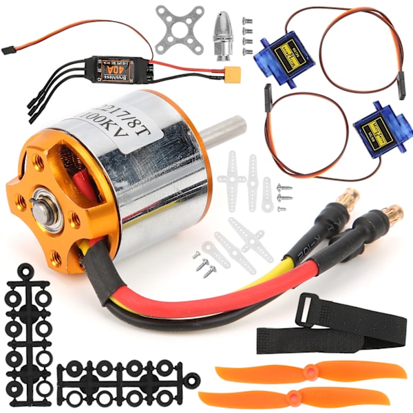 2217 KV1100 Motor 1060 Propeller 9G Servo 40A XT60 ESC Kit för Fjärrkontroll Helikopter