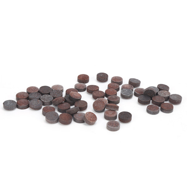 50 stk/eske 10 mm køtipssett Snooker rødt skinn Cue Stick tips for Pool Eight Ball