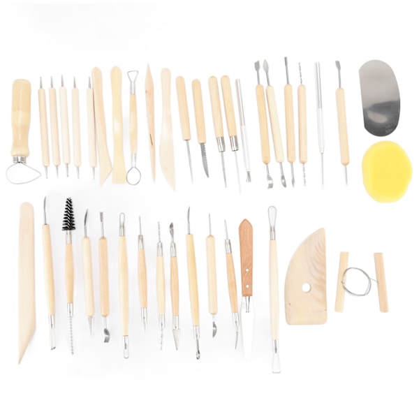 41 stk. Polymer Clay Sculpting Tools Multifunktion Clay Sculpting Tools til begyndere eksperter børn