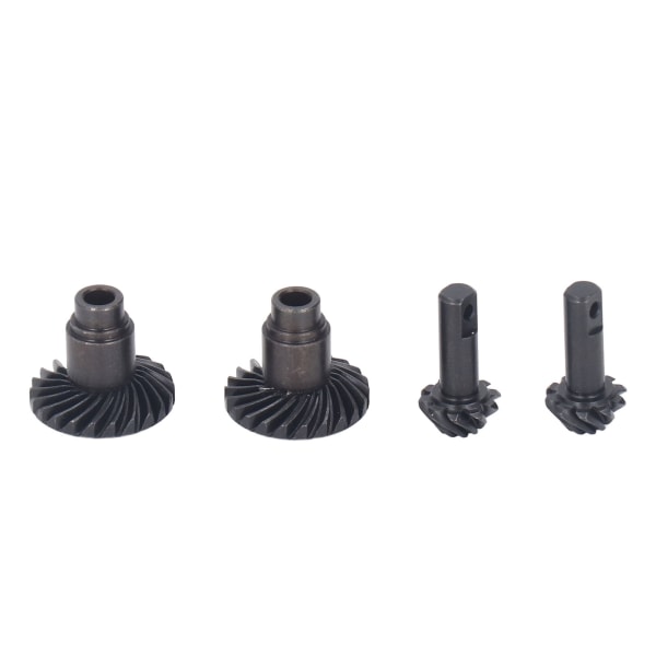2 Par Stål Helical Växelsats Stål Svart RC Främre Bakre Axlar Ståldrev för TRX4M 1/18 RC Crawler Bil Främre Bakre Axel 10 24T
