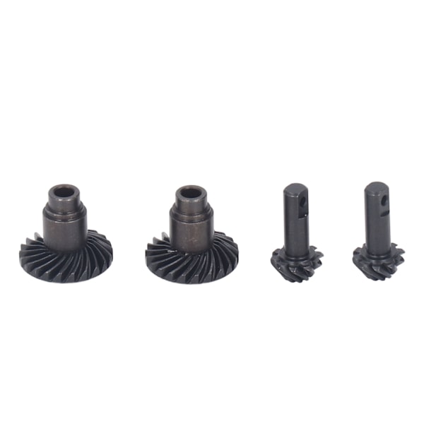 2 Par Stål Helisk Girsett Stål Svart RC Foran Bakaksler Stål Gir for TRX4M 1/18 RC Crawler Bil Foran Bakaksel 10 24T