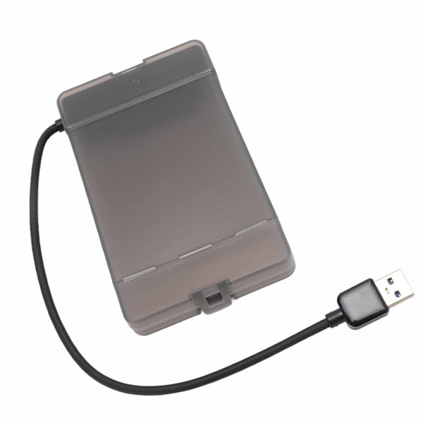 USB3.0 2,5 tums SATA-hårddiskhölje 5 Gbps genomskinligt externt case för 7‑9,5 mm 2,5 tums SATA SSD HDD