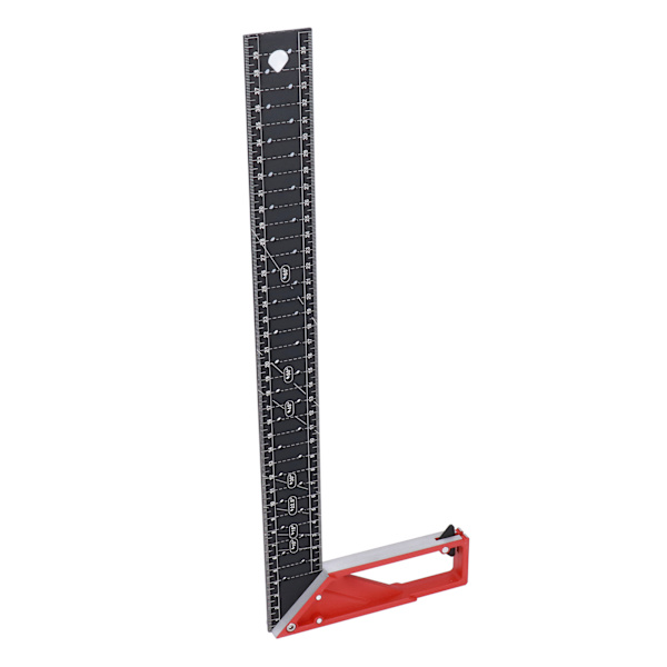 Vinkelhake i trä 30° 45° 90° 3 mm tjocklek Justerbar Hög noggrannhet Universell för mätning 40 cm/15,75 tum