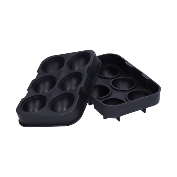 2 st 6-rutig isbitsform i silikon, non-stick isbitsmaskin, DIY kökstillbehör
