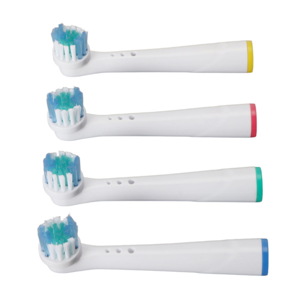 4ST Elektrisk tandborste ersättningshuvud mjuka borst för Oral B Braun D10 D16 DB4510 DB4010