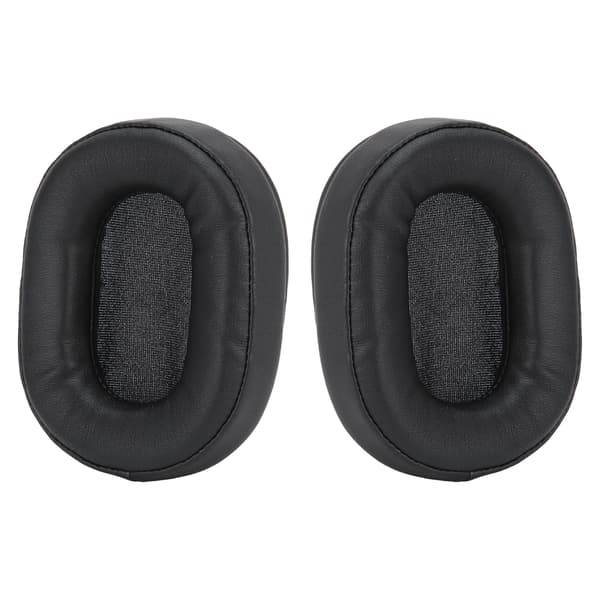 Erstatnings øreputer for Audio Technica ATH MSR7 M50X M20 M40 M40X hodetelefoner, svart