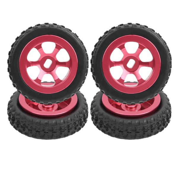 RC metallinen pyörännapa set WLtoys K989 -kaukosäädinautoille 1/28 punainen