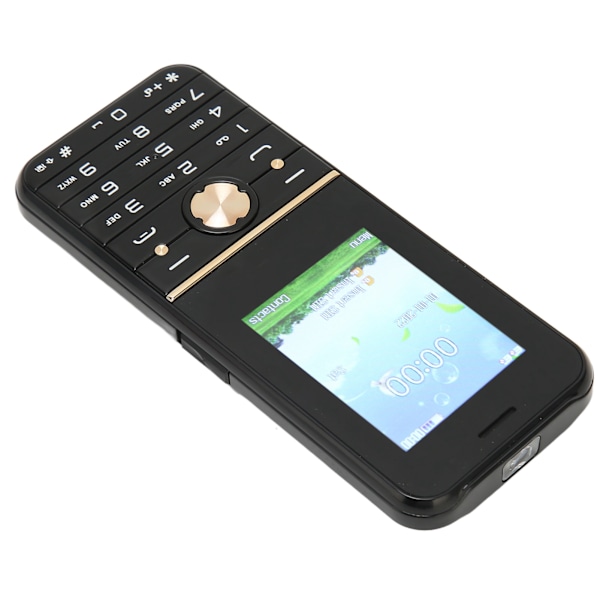 S501 2G Puhelin Lukitsematon Ikääntyneille SOS Suuri Nappi 2,4 Tuuman Seniori Peruspuhelin Korkea Äänenvoimakkuus Dual Sim Puhelin 3000mAh 100‑240V Musta EU-Pistoke