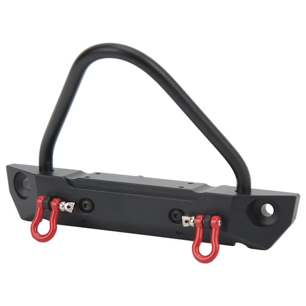 RC Bil Forreste Bumper Aluminium Legering Forreste Bumper med Lampe til AXIAL SCX10 90046 90047 1/10 RC Crawler Bil Sort
