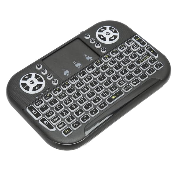 Mini trådløst Bluetooth-tastatur med touchpad-understøttelse 2,4 GHz RF Multi Touch genopladelig håndholdt tastaturcontroller til pc