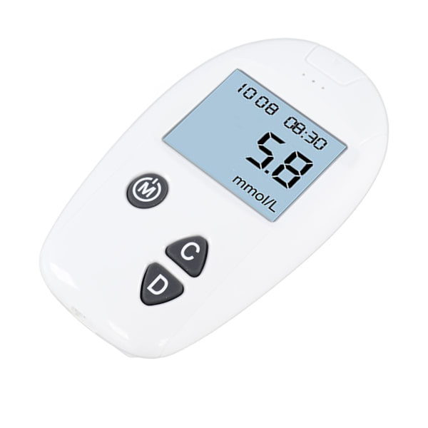 Blodsockermätare Kit 50 st Testremsor 50 st Lancetter Automatisk Blodsockermätare med Lancettstift Typ 2 (mmol/L)