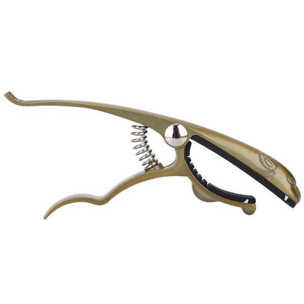 K72 Gitarr Capo Zinklegering Bronsfärgad Grodaformad Capo för Gitarr Ukulele Mandolin
